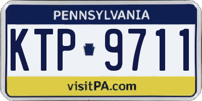 PA license plate KTP9711