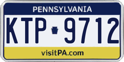 PA license plate KTP9712
