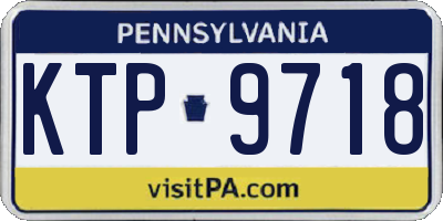 PA license plate KTP9718
