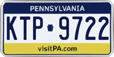 PA license plate KTP9722