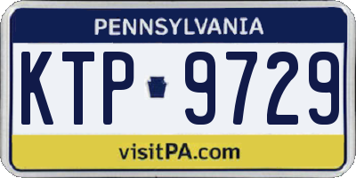 PA license plate KTP9729