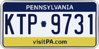 PA license plate KTP9731