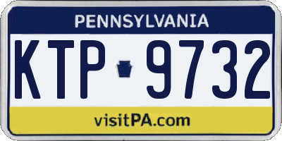 PA license plate KTP9732