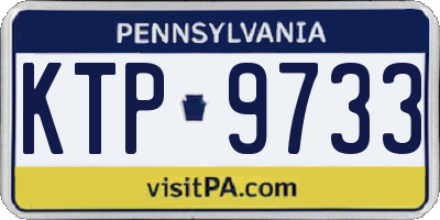 PA license plate KTP9733