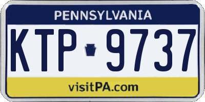 PA license plate KTP9737