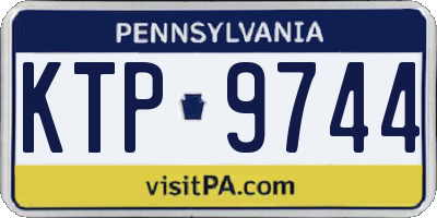 PA license plate KTP9744