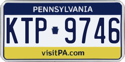 PA license plate KTP9746