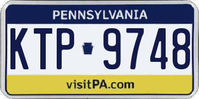 PA license plate KTP9748