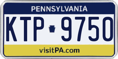 PA license plate KTP9750