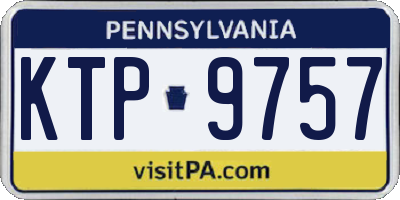 PA license plate KTP9757