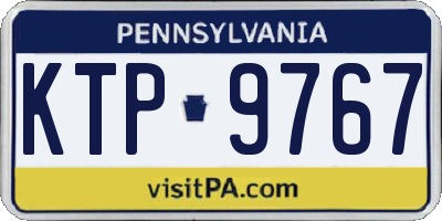 PA license plate KTP9767
