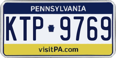 PA license plate KTP9769