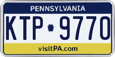 PA license plate KTP9770