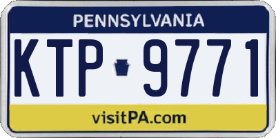PA license plate KTP9771