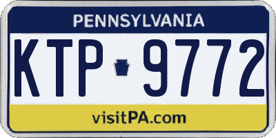 PA license plate KTP9772