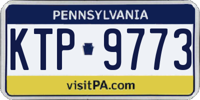 PA license plate KTP9773