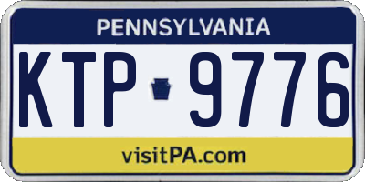 PA license plate KTP9776