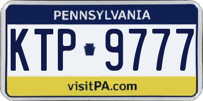 PA license plate KTP9777