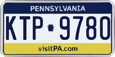 PA license plate KTP9780