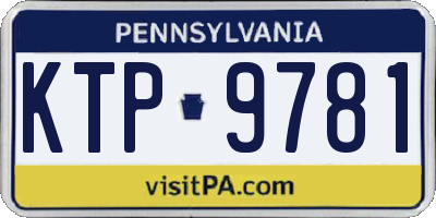PA license plate KTP9781