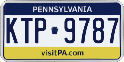 PA license plate KTP9787