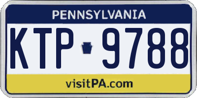 PA license plate KTP9788