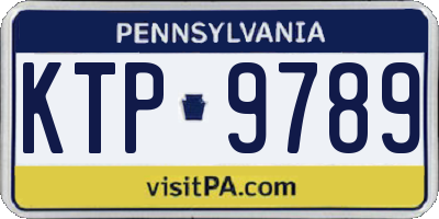PA license plate KTP9789