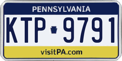 PA license plate KTP9791