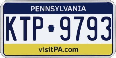 PA license plate KTP9793