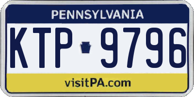 PA license plate KTP9796