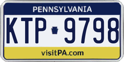 PA license plate KTP9798