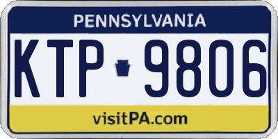 PA license plate KTP9806