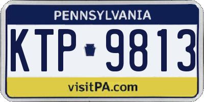 PA license plate KTP9813