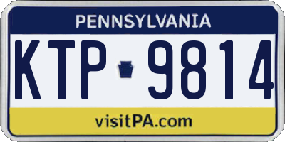 PA license plate KTP9814