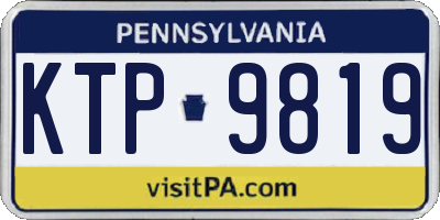 PA license plate KTP9819