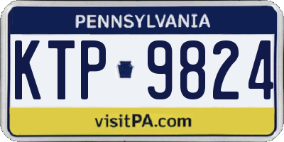 PA license plate KTP9824