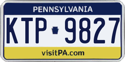 PA license plate KTP9827