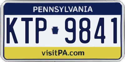 PA license plate KTP9841