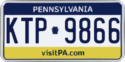PA license plate KTP9866