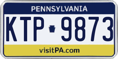 PA license plate KTP9873