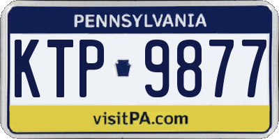 PA license plate KTP9877