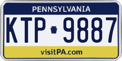 PA license plate KTP9887
