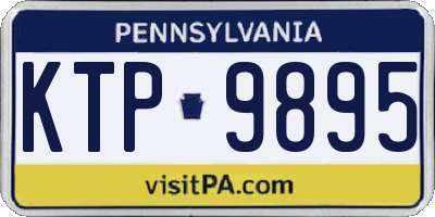 PA license plate KTP9895