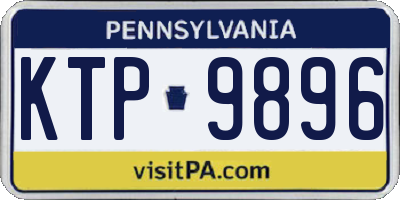 PA license plate KTP9896