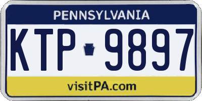PA license plate KTP9897