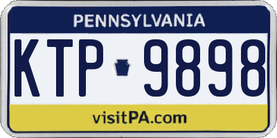 PA license plate KTP9898