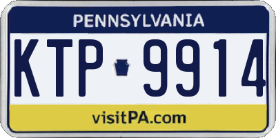 PA license plate KTP9914