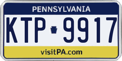 PA license plate KTP9917
