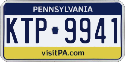 PA license plate KTP9941