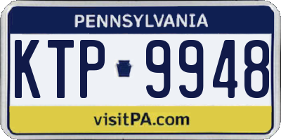 PA license plate KTP9948
